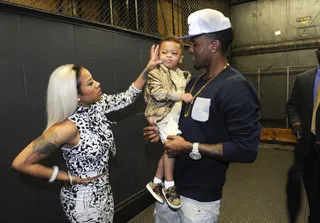 Keyshia &amp; Daniel: Family First - Keyshia Cole with Daniel Gibson backstage at 106 &amp; Park, August 1, 2012. (Photo: John Ricard / BET)