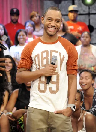 All Smiles - Terrence J at 106 &amp; Park, August 1, 2012. (Photo: John Ricard / BET)