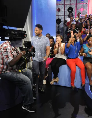 Miguel Hits The Scene - Miguel at 106 &amp; Park, August 1, 2012. (Photo: John Ricard / BET)