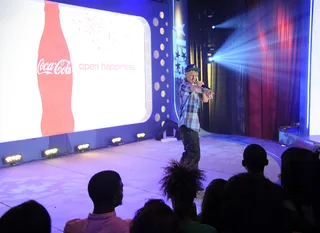 Wooing the Ladies - Wild Out Wednesday All Star Hunter O'Neal at 106 &amp; Park, August 1, 2012. (Photo: John Ricard / BET)