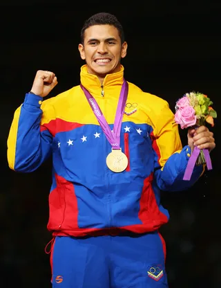 Venezuela Sticks It to the Competition - Venezuelan fencer Ruben Limardo Gascon won a gold medal in the men's epee individual fencing competition. (Photo: Hannah Johnston/Getty Images)
