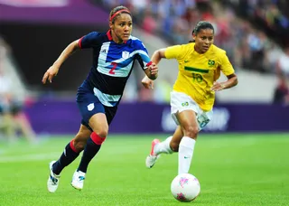 Brits Make Dazzling Debut - Great Britain's first ever women's Olympic soccer team dominated Brazil during the Women's Football first round Group E Match Tuesday. (Photo: Mike Hewitt/Getty Images)