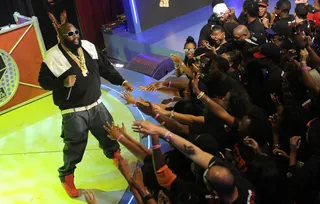 Faded - Rick Ross performs at 106 &amp; Park, July 31, 2012. (Photo: John Ricard / BET)