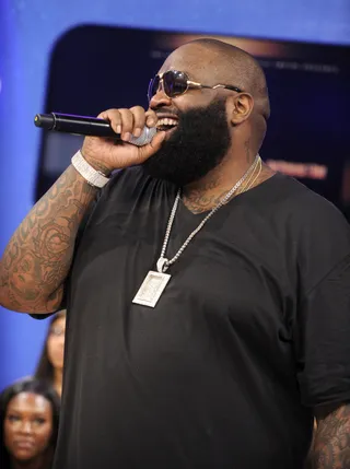 The Boss - Rick Ross at 106 &amp; Park, July 31, 2012. (Photo: John Ricard / BET)