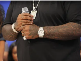 Bling - Rick Ross at 106 &amp; Park, July 31, 2012. (Photo: John Ricard / BET)