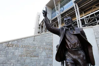 Joe Paterno - Former Penn State football coach Joe Paterno allegedly knew about Sandusky’s decades of sexual abuse with players, including Sandusky's shower with a 10-year-old boy. However Paterno failed to report the abuse. He was fired as a result of his inaction. Paterno died in 2012.(Photo: Rob Carr/Getty Images)