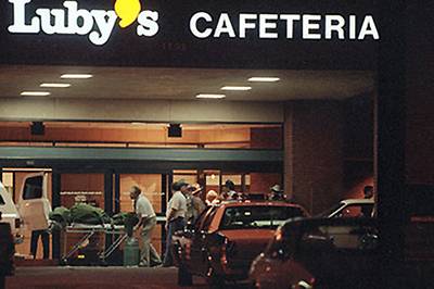 Killer in Killeen, Texas - In Killeen, Texas, on Oct. 16, 1991, George Hennard opened fire at a Luby?s Cafeteria, killing 23 people before killing himself.(Photo: AP)