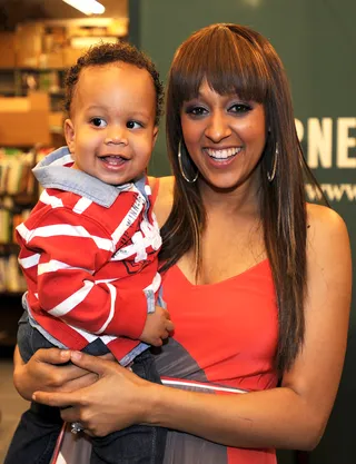 Cree Hardict - While Tia Mowry didn't push her baby out on camera, we have had the privelege of watching little Cree Hardict practically grow before our eyes on her reality show Tia &amp; Tamera. Can't wait to see his baby cousin Aden Housley, Tia's sister Tamera Mowry's newborn son, follow in his (first) footsteps!&nbsp;  (Photo: Robert Reiners/FilmMagic)