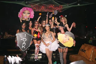 Nicki's Darlings - Nicki Minaj makes a very sexy fairy princess as she kicked off her Halloween weekend at 1OAK nightclub inside the Mirage Hotel &amp; Casino in Las Vegas.&nbsp;  (Photo: Alex Loucas/Splash News)