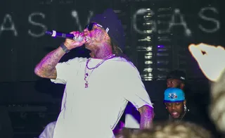 Turn Up With Tunechi - Lil Wayne rocks the Hennessy V.S Halloween Takeover at Life nightclub in Las Vegas.(Photo: Justin Harrison)