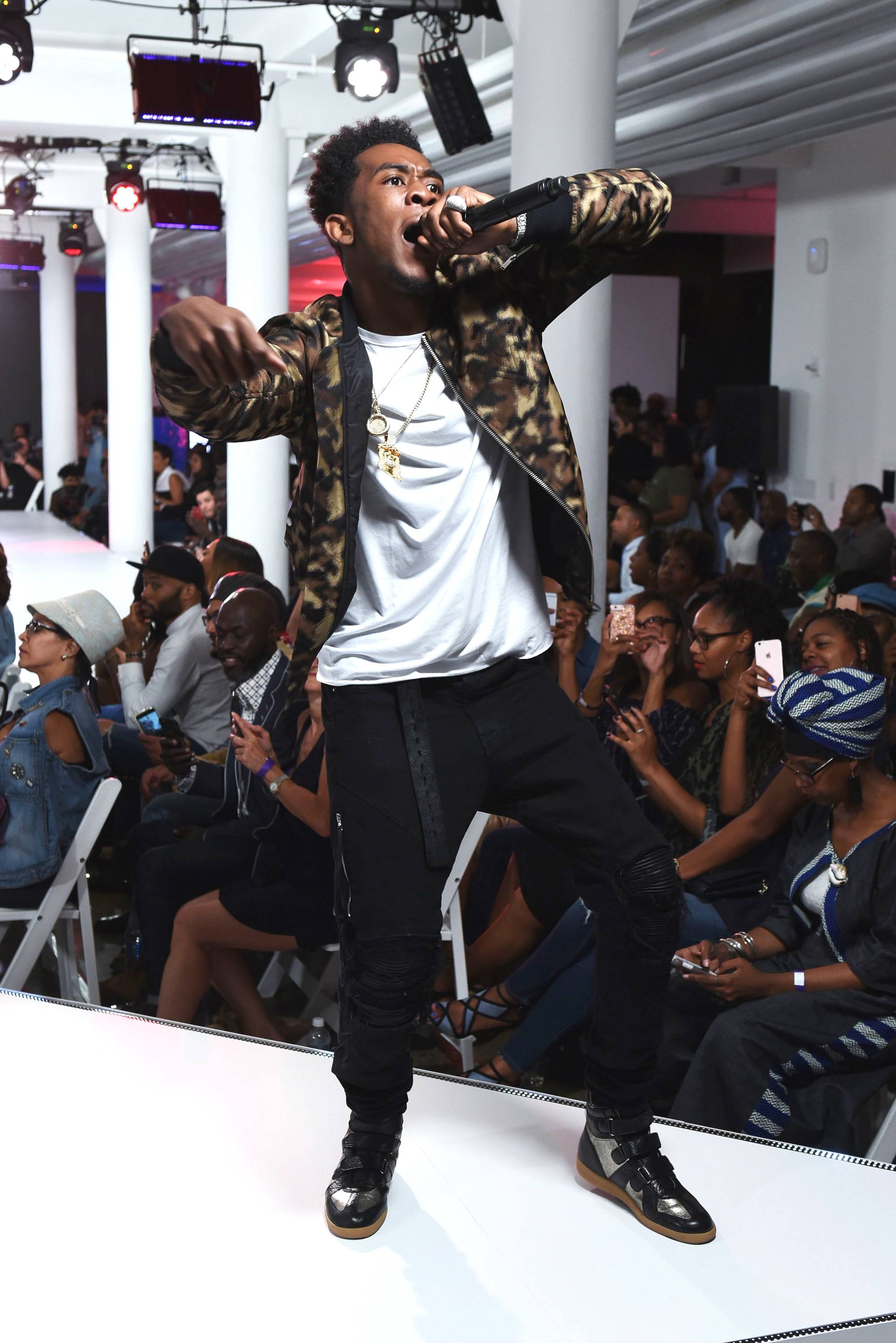 Burrrdat!&nbsp; - Desiigner takes the How to Rock stage with his signature megawatt energy.(Photo: Noam Galai/Getty Images for BET Networks)&nbsp;