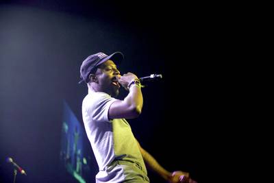 Rock Out - TDE's newest sensation, Tennessee rapper Isaiah Rashad,&nbsp;was another special guest to grace the Music Matters stage.(Photo: Rahav Segev/Getty Images for BET)