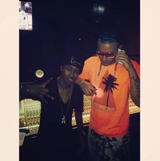 Lil Twist @liltwist - Lil Twist hangs in the studio with Neon Icon rapper Riff Raff. Could there be a collaboration in the works?(Photo: Lil Twist via Instagram)