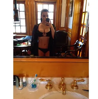 Kim Kardashian @kimkardashian - Kim has given the term &quot;summer body&quot; a whole new meaning. The reality-TV queen spent the whole winter getting her body into tip-top shape and now is flaunting the results. She even raves in another post about squeezing into her teenage model sister Kylie's bikini.(Photo: Kim Kardashian via Instagram)