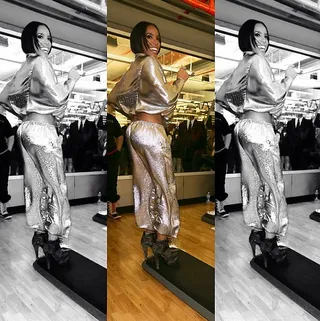Kelly Rowland @kellyrowland - "I had so much fun stepping in heels in #ZumbaStep class! #Step24 @zumba"  (Photo: Kelly Rowland via Instagram)