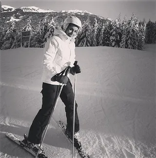 Alicia Keys @aliciakeys - Alicia Keys hits the slopes.&nbsp;Who says you can't go outside for a workout in icy temps?   (Photo: Alicia Keys via Instagram)
