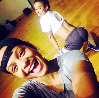 Christina Milian @christinamilian - These ladies don't workout... they "twerk out!" BFF's Christina Milian and Karrueche Tran have jumped on the twerking trend, using their moves as a great cardio routine.  (Photo: Christina Milian via Instagram)