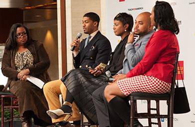 Fonzworth Bentley and Tai Beauchamp Encourage Students on the UNCF Empower Me Tour