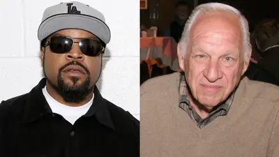 Ice Cube and Jerry Heller - Ice Cube came at his former N.W.A group mates on “No Vaseline,” but he also left plenty of verbal ammunition in the form of anti-semitic slander for Jerry Heller, the group’s manager.&nbsp;(Photos: Bennett Raglin/BET/Getty Images; Marsaili McGrath/Getty Images)