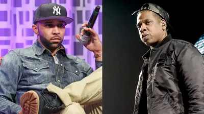 Joe Budden and Jay Z - Joe Budden had a commercially successful debut album, which included hits like “Pump It Up” and “Fire.” But his sophomore effort was stuck in purgatory last decade while Jay Z was at the helm of Def Jam as President. Joey made his distaste for the titan’s boardroom actions (or inaction) plenty of times, including on Mood Muzik 3 cuts like “Talk 2 ’Em.”(Photos: Otto Greule Jr/Getty Images; Kevin Winter/Getty Images)