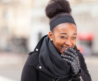 Add On - Studded leather gloves add just the right amount of edge.  Gloves @ Urban Outfitters  (Photo: Raymond Haddad)