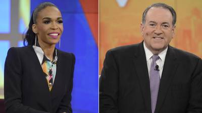 Burn! - Former Destiny's Child member&nbsp;Michelle Williams threw some major shade on conservative commentator and potential presidential nominee Mike Huckabee when the two appeared on The View. Huckabee recently criticized the Obamas for allowing their children to listen to Beyonc?, slammed her lyrics and accused her husband of pimping her out. &quot;I'm not the Carters' spokesperson, but to hear some of those comments that you said, I thought were very, very, very low,&quot; Williams told him.  (Photos: ABC/Ida Mae Astute)