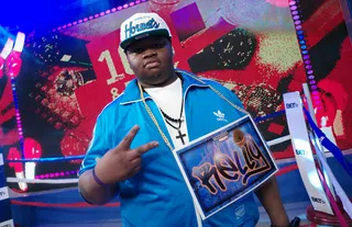 Relly - Freestyle Friday semifinalist Relly at 106 &amp; Park, March 23, 2012.(Photo: John Ricard/BET)