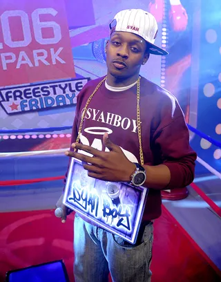 Freestyle Friday - Freestyle Friday semifinalist Syahboy at 106 &amp; Park, March 23, 2012.(Photo: John Ricard/BET)