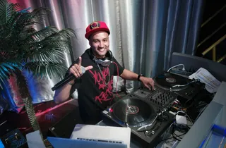 DJ Lyve - DJ Lyve hypes the crowd at 106 &amp; Park, March 22, 2012. (Photo: John Ricard / BET)