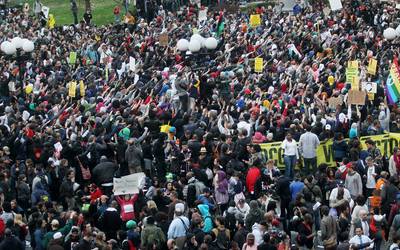 We Want Justice - Supporters march past Union Square while blocking traffic.(Photo: Mario Tama/Getty Images)