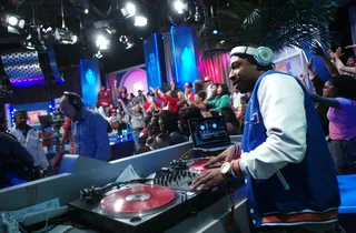 DJ D Strong - DJ D Strong at 106 &amp; Park, March 22, 2012. (Photo: John Ricard / BET)