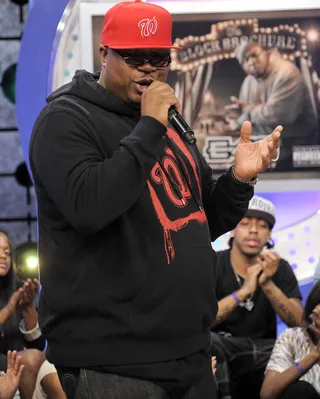 Let Me Do This Right Quick - E-40 at 106 &amp; Park, March 23, 2012.(Photo: John Ricard/BET)