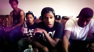 10 Things You Should Know About A$AP Rocky - A$AP Rocky is obsessed with the color purple. His first mixtape, titled&nbsp;Deep Purple, began to attract attention last year for the song "Purple Swag," which famously featured a white girl in gold fronts rapping along to his lyrics.(Photo: Courtesy RCA Records)