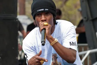 "Jodye" - Three-6 Mafia's mid-'90s horror-core trap music is an obviously influential undercurrent throughout the album. But it really rears its head on the first creepy deluxe track, which can best be described as dungeon rap. Rocky shows a surprising athestic streak, which he hints at earlier on the album: "The Devil is a liar, biased preachers shall retire," he raps over a beat designed to haunt dreams.&nbsp;   (Photo: Manuel Nauta /Landov)