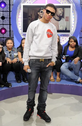 Back At It - Diggy Simmons at 106 &amp; Park, March 20, 2012. (Photo: John Ricard/BET)