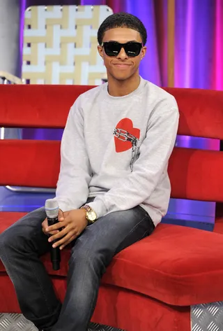 Impressed - Diggy Simmons at 106 &amp; Park, March 20, 2012. (Photo: John Ricard/BET)