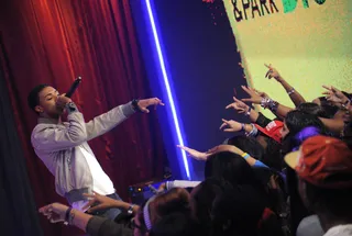 Real Bars - Diggy Simmons performs with Jeremih for the release of his new album Unexpected Arrival at 106 &amp; Park, March 20, 2012. (Photo: John Ricard/BET)