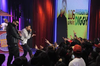 Loud Crowd - Diggy Simmons performs with Jeremih for the release of his new album Unexpected Arrival at 106 &amp; Park, March 20, 2012. (Photo: John Ricard/BET)