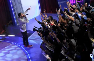 Wave - Diggy Simmons performs songs from his new album Unexpected Arrival at 106 &amp; Park, March 20, 2012.&nbsp; (Photo: John Ricard/BET)