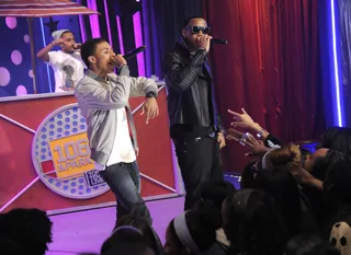 It's Going Down - Diggy Simmons performs with Jeremih for the release of his new album Unexpected Arrival at 106 &amp; Park, March 20, 2012. (Photo: John Ricard/BET)