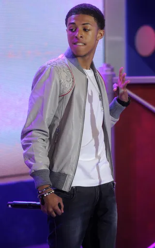 The Truth - Diggy Simmons performs songs from his new album Unexpected Arrival at 106 &amp; Park, March 20, 2012. (Photo: John Ricard/BET)