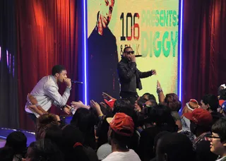 Cop That Album - Diggy Simmons performs with Jeremih for the release of his new album Unexpected Arrival at 106 &amp; Park, March 20, 2012. (Photo: John Ricard/BET)
