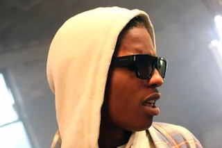 Rocky in Charge - Equipped with dark shades and some serious bars, A$AP Rocky made sure to complement his crews' lyrical strength.(Photo: Bennett Raglin/BET/Getty Images for BET)