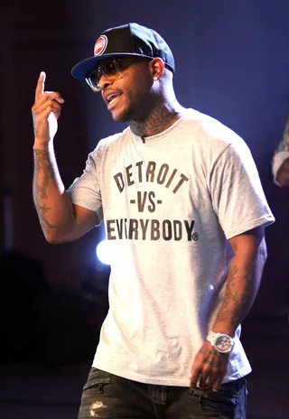 Hi Rihanna Part Two? - Last time Royce 5'9" lit up the Cypher he unintentionally (or maybe intentionally) caused a wave of reaction throughout the Internet with his "Hi Rihanna" line. Perhaps a part two is in store? You'll just have to wait and see.&nbsp;  (Photo: Maury Phillips/WireImage)