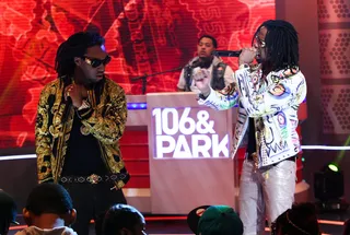 Play Time - Migos perform on 106. (Photo:&nbsp; Bennett Raglin/BET/Getty Images)