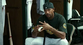 Stephen Bishop - Being Mary Jane star Gabrielle Union may have him now, but Bishop played the athlete David Justice (who had Halle Berry in real life) in 2011's Moneyball.Looks like he's connected to leading ladies in more ways than one.(Photo: Columbia Pictures)
