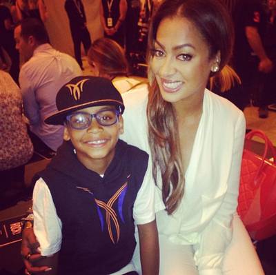 La La and Kiyan Anthony - With matching grins and glowing complexions, La La Anthony and her little man, Kiyan, take the cake for cutest mommy and son duo.  (Photo: Lala Anthony via Instagram)