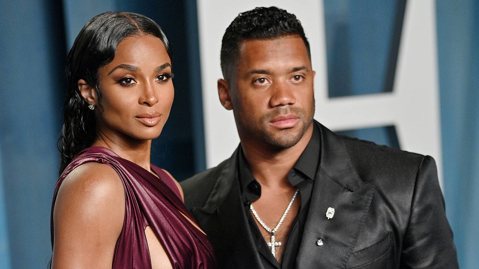Ciara and Russell Wilson attend the 2022 Vanity Fair Oscar Party
