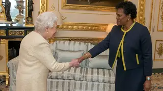 Queen Elizabeth II, Governor-General of Barbados Dame Sandra Mason 