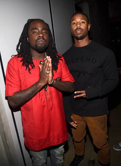 The Cool Kids - Rapper Wale and actor Michael B. Jordan attend a GQ and Gap celebration of 2014's best new American Menswear designers at the Ace Hotel in Los Angeles. (Photo: Michael Buckner/Getty Images for GQ)
